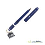 Custom Pokka® Pocket Pen w/Dock & Gold Keyring & Charm - 2