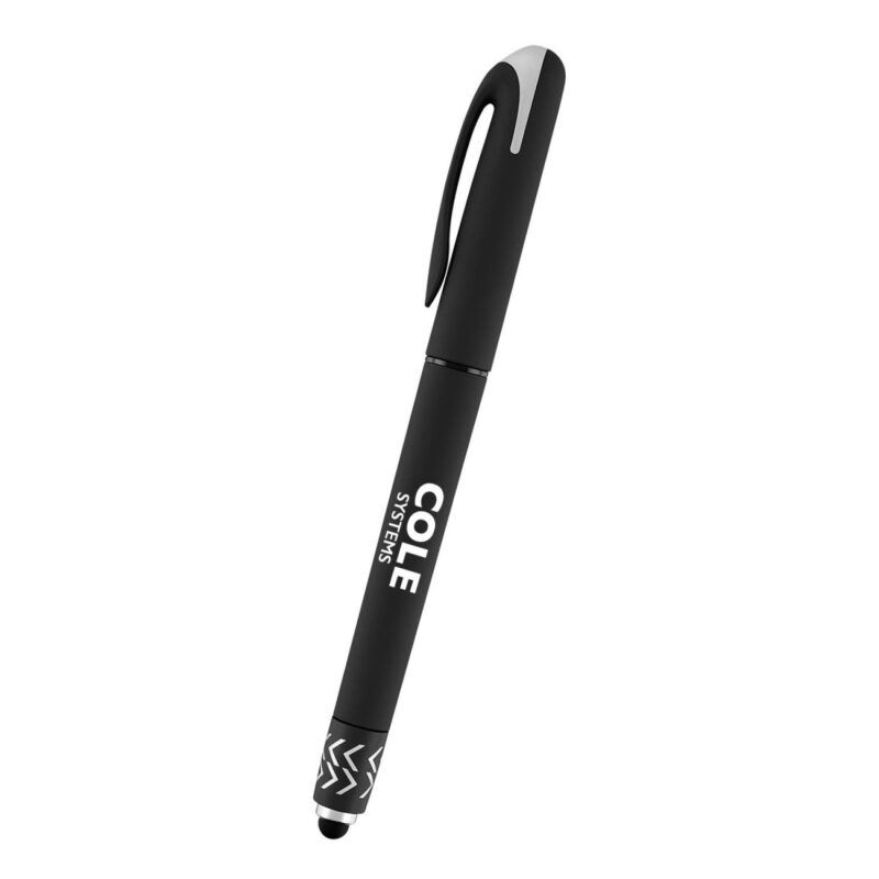 Custom Spin Top Gel Pen With Stylus - 2