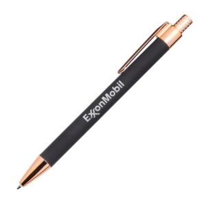 Custom Avison Clicker Ballpoint Pen w/Rose Gold Accents