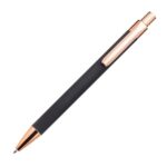 Custom Avison Clicker Ballpoint Pen w/Rose Gold Accents - 5
