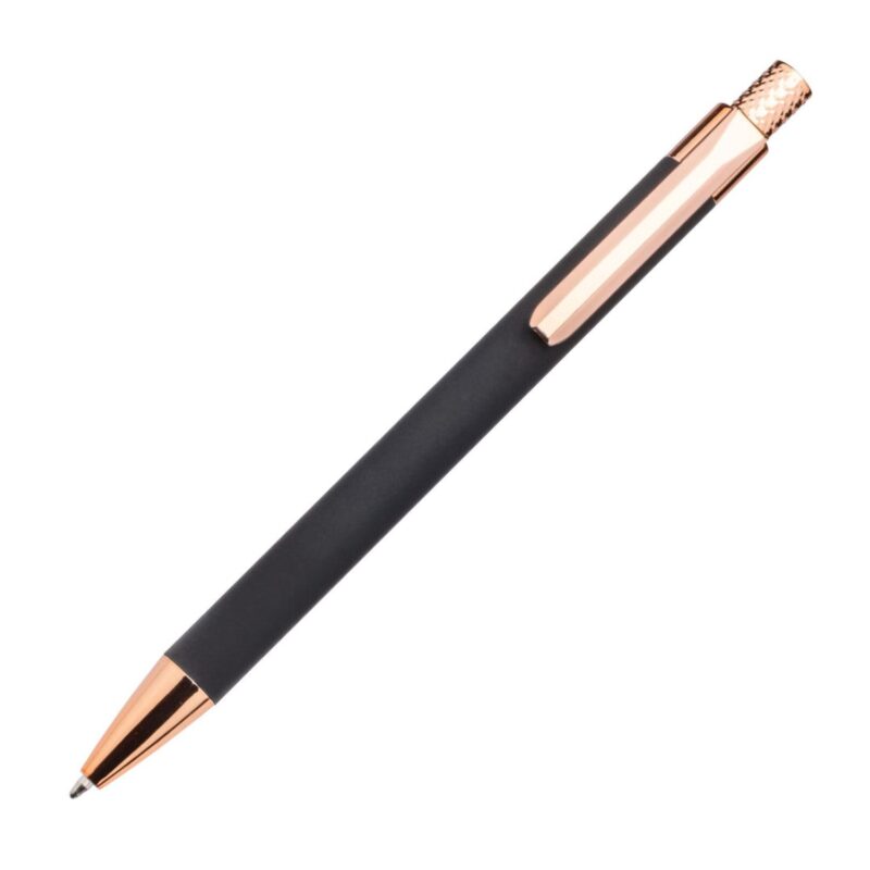Custom Avison Clicker Ballpoint Pen w/Rose Gold Accents - 5