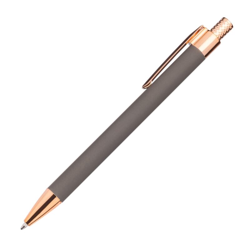 Custom Avison Clicker Ballpoint Pen w/Rose Gold Accents - 9