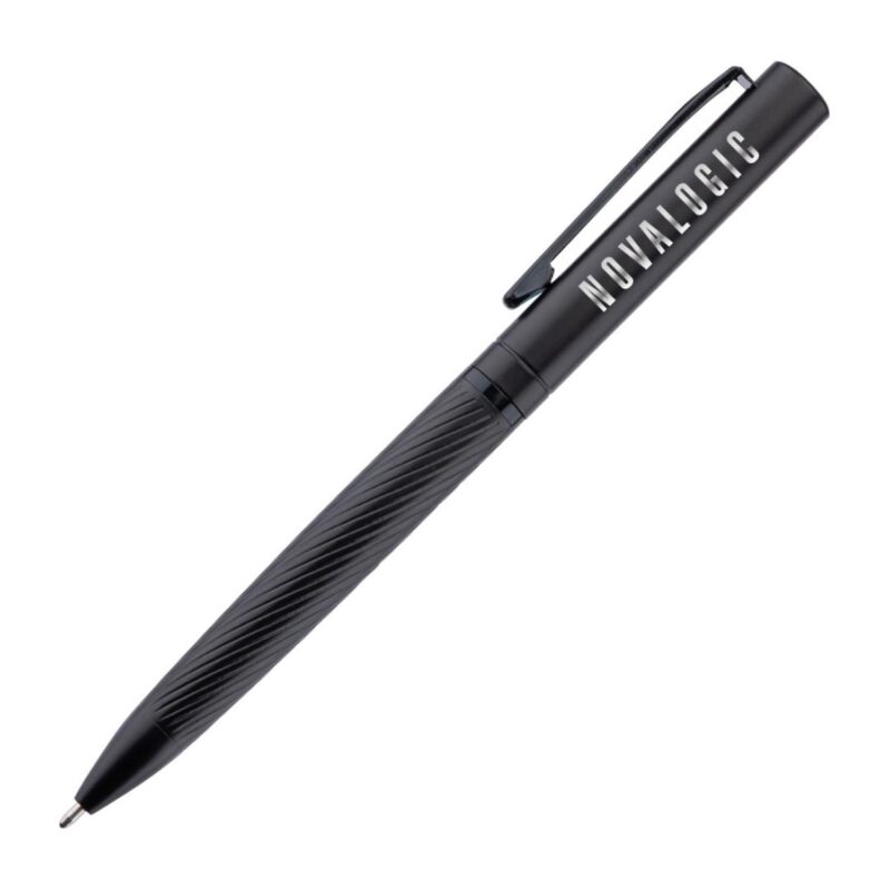 Hillstar-Textured-Barrel-Ballpoint-Pen-P375-B Custom Hillstar Textured Barrel Ballpoint Pen