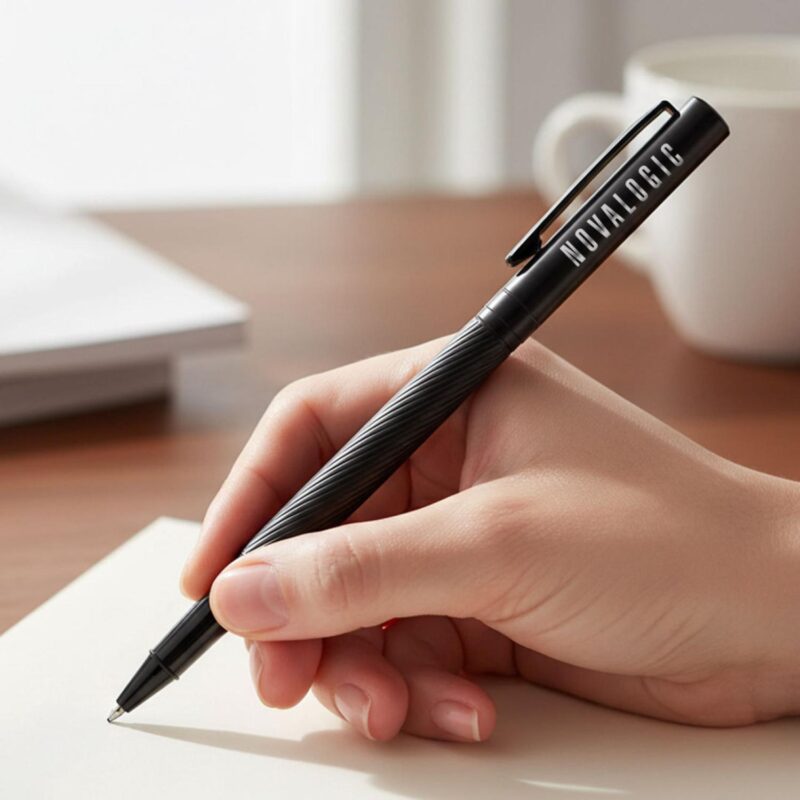 Custom Hillstar Textured Rollerball Pen - 5