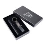 Custom Blamont Twist Ballpoint Pen & Key Ring Gift Set - 1