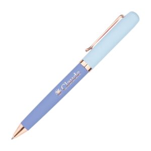 Custom Goldfinch Dual Toned Ballpoint Pen w/Rose Gold Accents