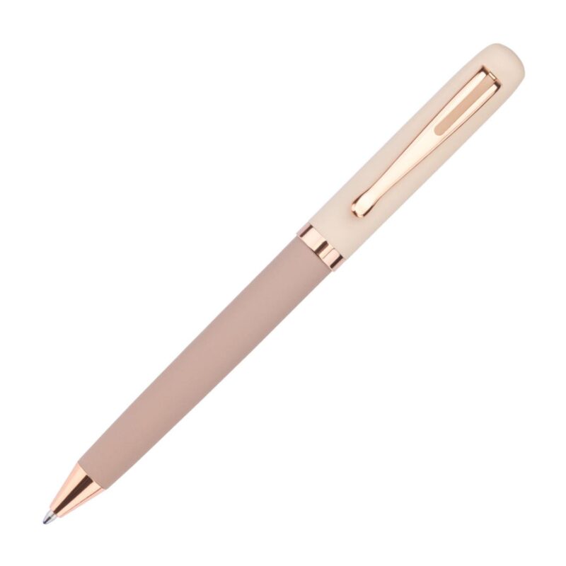 Custom Goldfinch Dual Toned Ballpoint Pen w/Rose Gold Accents - 5