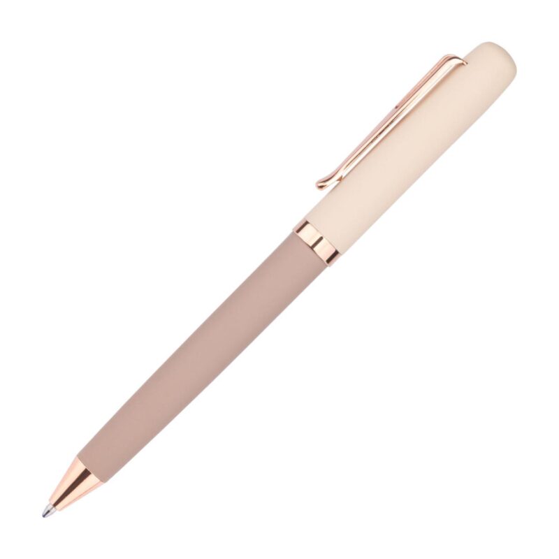 Custom Goldfinch Dual Toned Ballpoint Pen w/Rose Gold Accents - 7