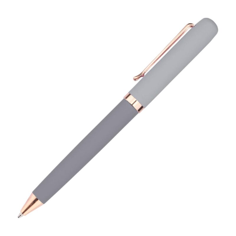 Custom Goldfinch Dual Toned Ballpoint Pen w/Rose Gold Accents - 8