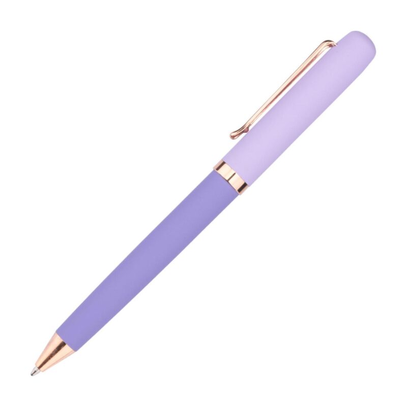 Custom Goldfinch Dual Toned Ballpoint Pen w/Rose Gold Accents - 9