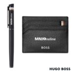 Custom Hugo Boss Rollerball Pen & Card Holder Set