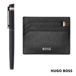 Custom Hugo Boss Rollerball Pen & Card Holder Set - 2