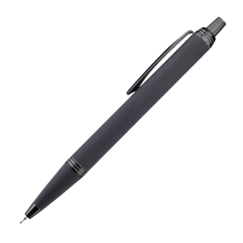 Custom Linnet Rubberized Gel Pen w/ Chrome Accents - 1
