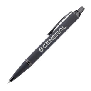 Custom Linnet Rubberized Gel Pen w/ Chrome Accents