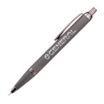 Custom Linnet Rubberized Gel Pen w/ Chrome Accents - 4