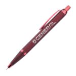 Custom Linnet Rubberized Gel Pen w/ Chrome Accents - 5