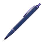 Custom Linnet Rubberized Gel Pen w/ Chrome Accents - 9