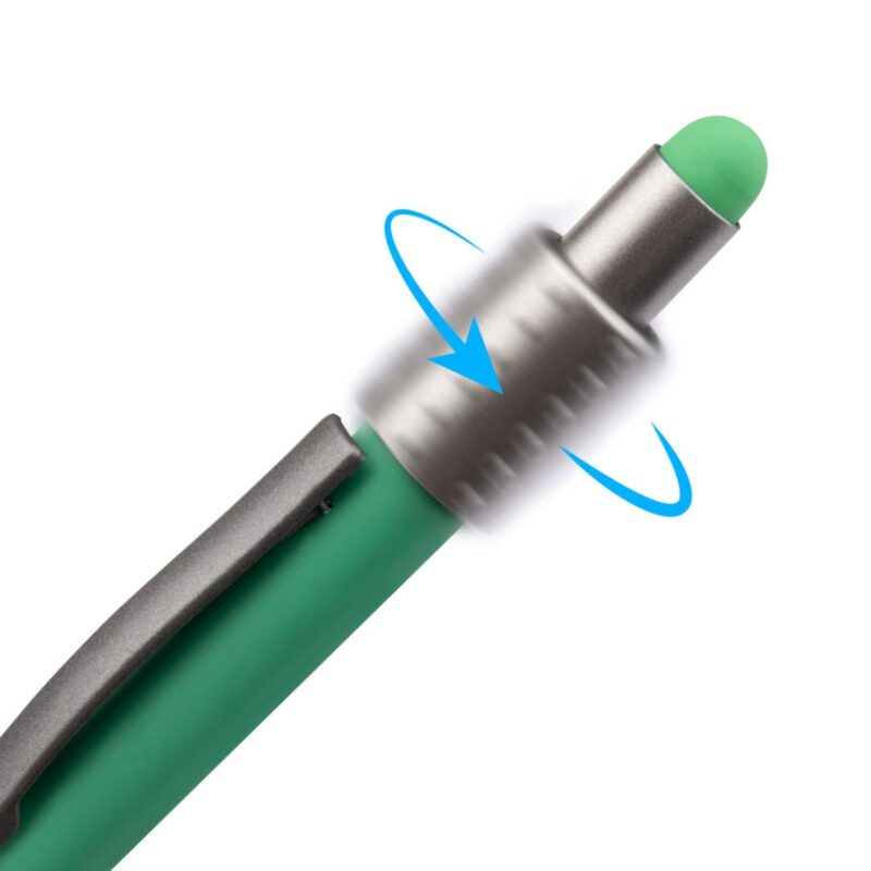 Custom Murre Clicker Pen w/Stylus & Fidget Spinner - 5